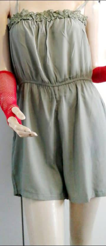 Ladies Olive Green Jumpsuit  (Medium)