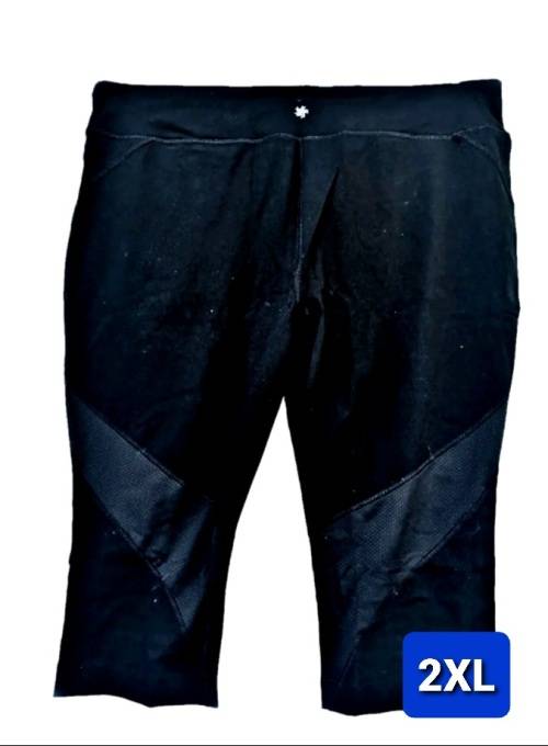 Ladies KOHL Gym SHORT Tights (2XL) Black