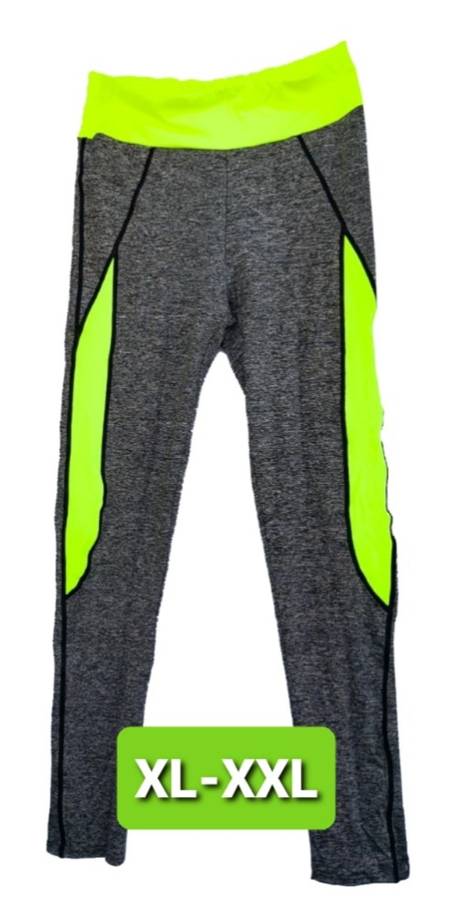 Ladies KOHL Neon Green Long Gym Tights (XL-XXL)