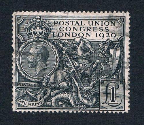 GB - KGV - 1929 - 1 Pound PUC - Used