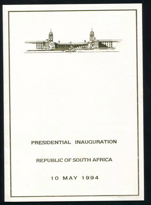 RARE !!!! Mandela VIP Inauguration FDC Folder Collection (Reserved for COINCOLLECTOR1966)