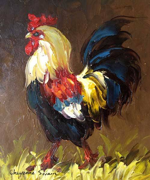 Original Oil painting on canvas 20x25cm : by Cheyenne Swain