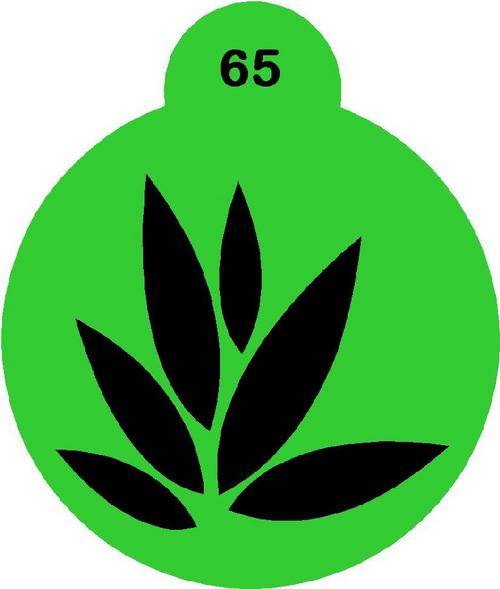 Cupcake Stencil Leaf 2