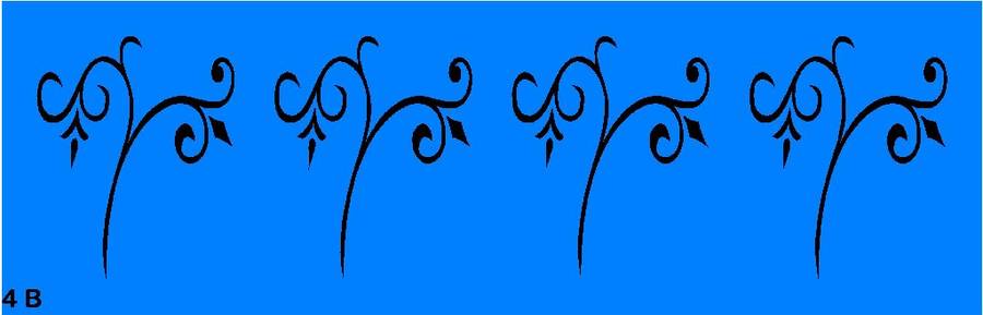 Border Stencil Scroll 4