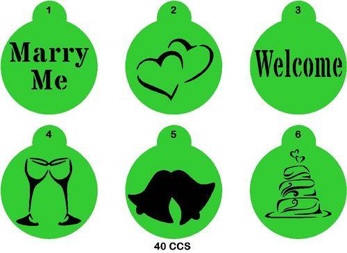 Cupcake Stencil Set Wedding