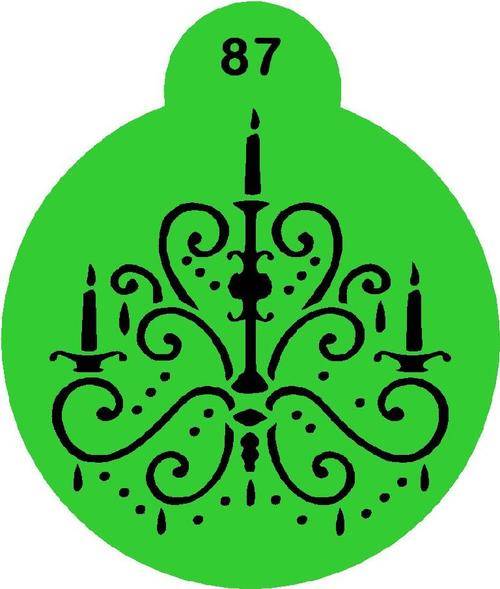 Cupcake Stencil Chandelier