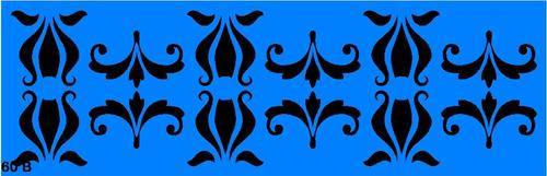 Border Stencil Damask 14