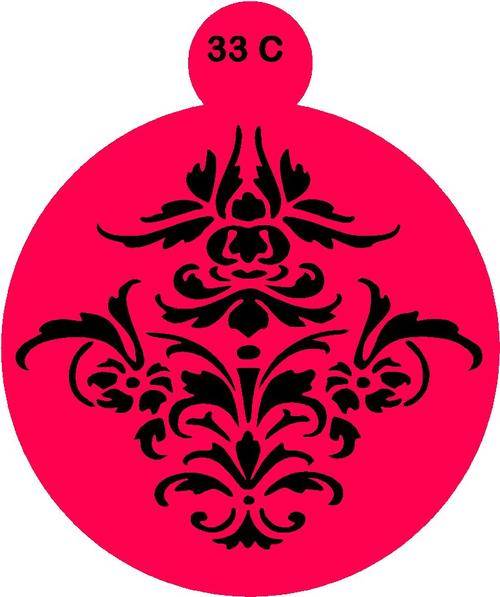 Cake Stencil Damask 9