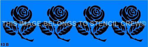 Border Stencil Flower
