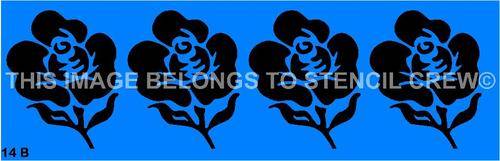 Border Stencil Flower
