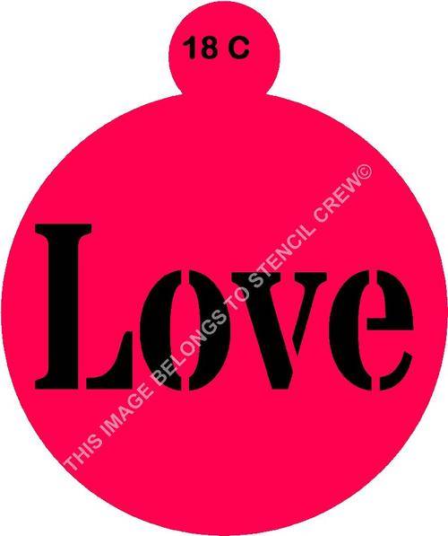 Cake Stencil Love