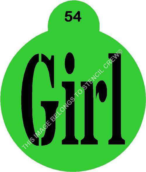 Cupcake Stencil Girl