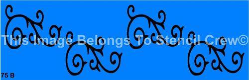 Border Stencil Scroll