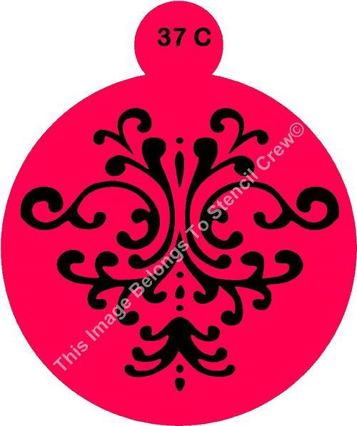 Cake Stencil Damask