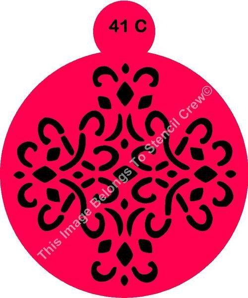 Cake Stencil Swirl
