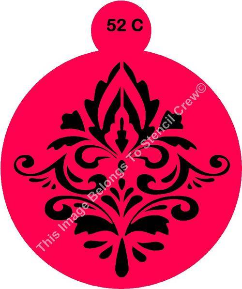 Cake Stencil Damask