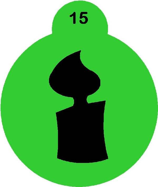 Cupcake Stencil Candle