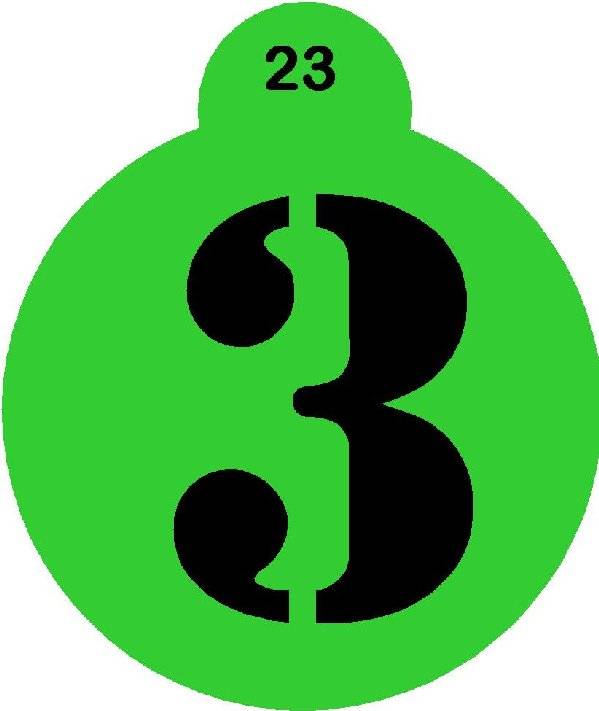 Cupcake Stencil Number Three