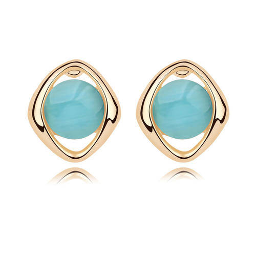 !!!NEW ARRIVAL!!! OPAL EARRING IN 18KGP IN GREEN