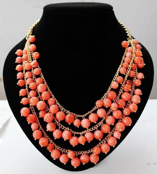 !!! NEW ARRIVAL!!!  FASHIONABLE PLEASING PEACH NECKLACE