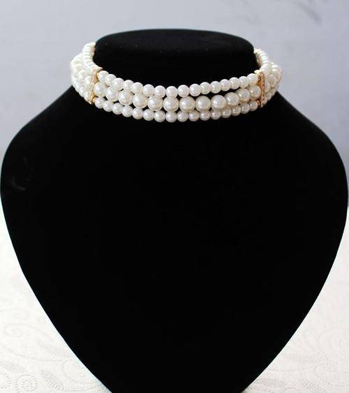 !!! NEW ARRIVAL!!!  FASHIONABLE PEAL CHOKER NECKLACE