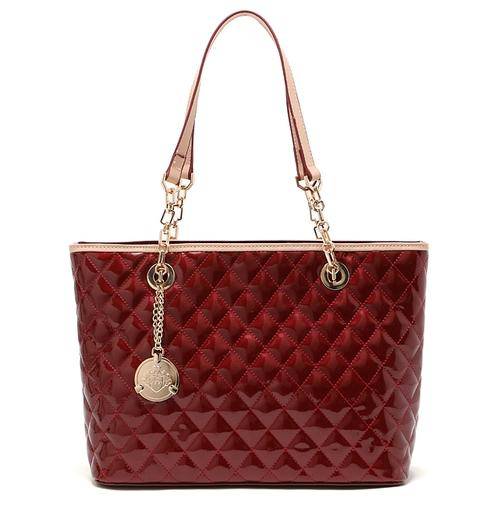 !!! NEW ARRIVAL !!! ELEGANT MIRROR FACE BURGUNDY HAND BAG