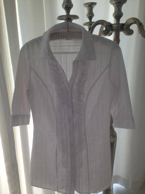 Ladies White Dress Shirt Size Small