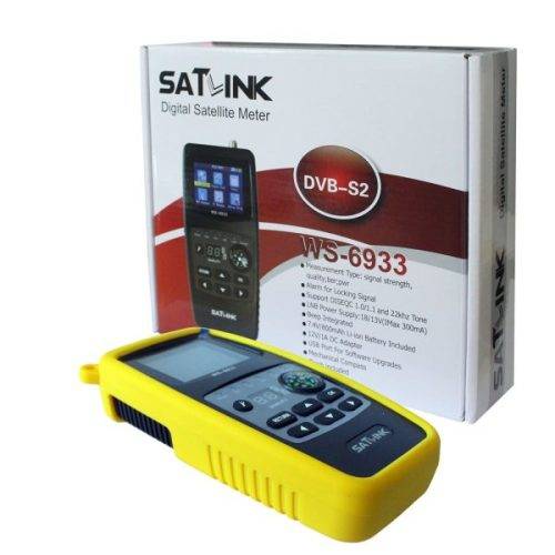 Satlink WS-6933 DVB-S2 FTA CandKU Band Digital Satellite Meter Finder with Compass