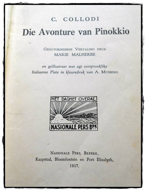 Pinocchio Book Very Old 1939 - Fair