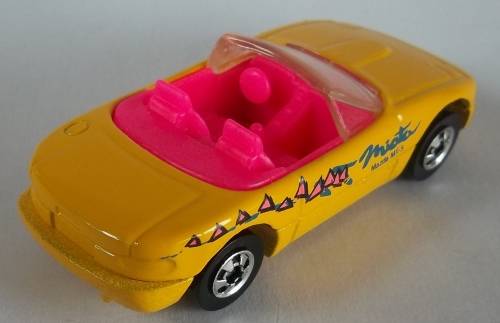 Hot Wheels Mazda Miata Made in 1990 FULL METAL MODEL - MINT Like Matchbox