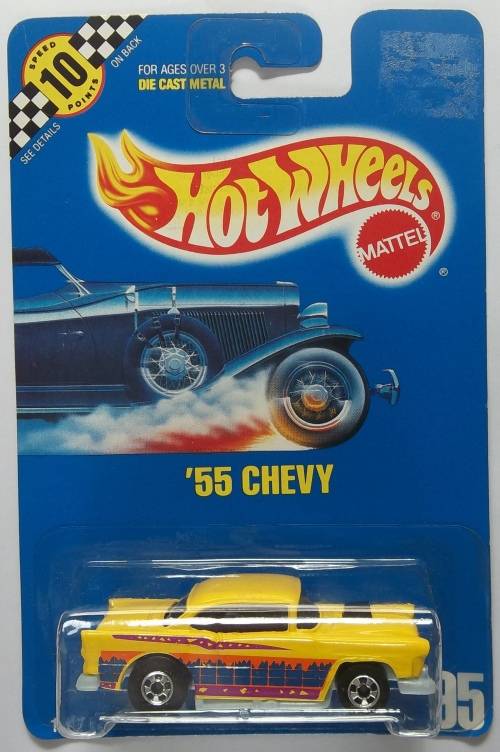 HOT WHEELS HOT WHEELS 1955 Chevy 31 year old model 5 spoke wheels HOTWHEELS Similar Matchbox