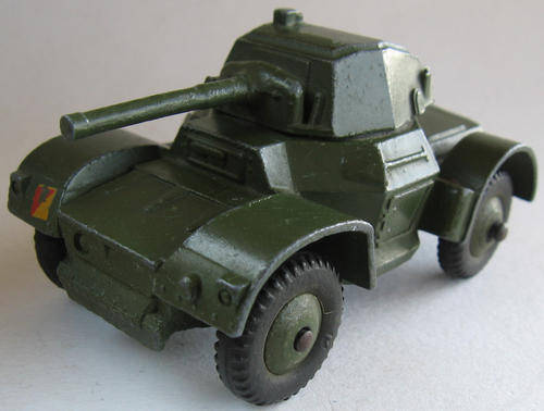 Dinky #670 Armoured Car - Military Model - Solid Die Cast Made in England - Vintage