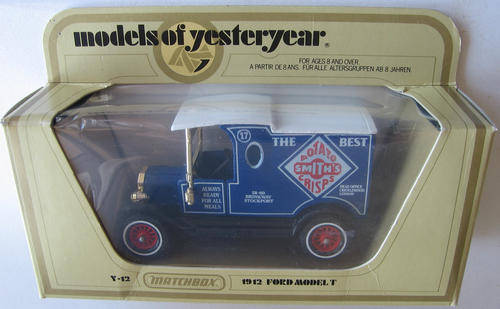 BOXED MATCHBOX Lesney Models Of Yesteryear Y-12 1912 Ford Model T 1978 Die Cast