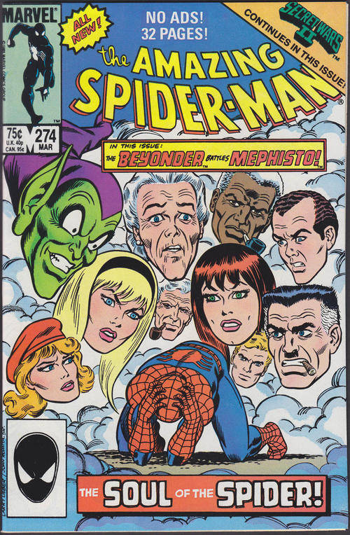 Amazing Spiderman #274 March 1986 Comic Vintage Mint Condition many characters appearance