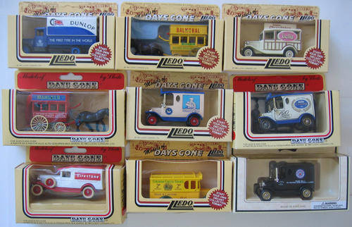 9 LLEDO MODEL CARS ALL BOXED 1983 Vintage Made in England Die Cast