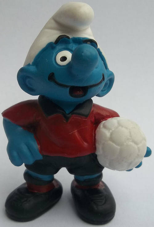 SOCCER SMURF SMURFS 1997 VINTAGE - Peyo Schleich vintage collectable toy FIGURE