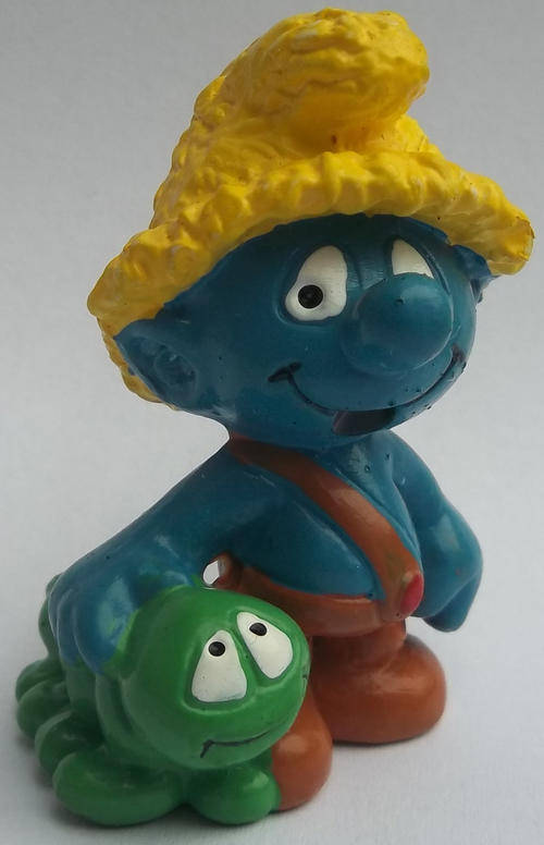 SMURF Farmer Smurf 1996 Smurfs - Peyo Schleich vintage collectable toy FIGURE