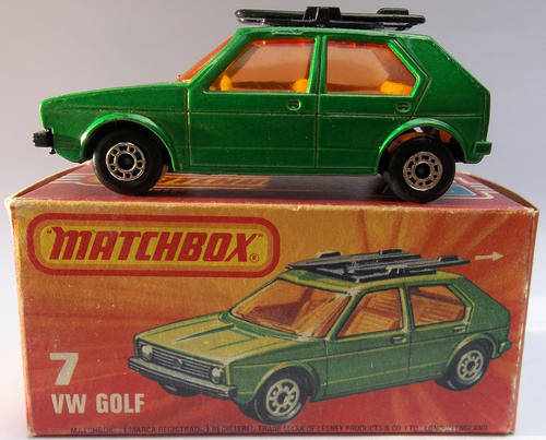 MATCHBOX Lesney Superfast #7 VW Golf 1978 VINTAGE Model Made in England Vintage VOLKSWAGEN