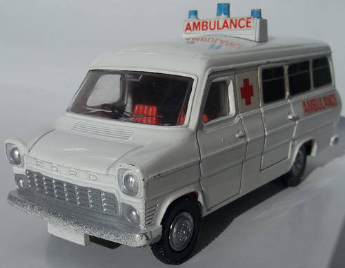 Dinky Ford Transit Van AMBULANCE VINTAGE 1970s Model made in England