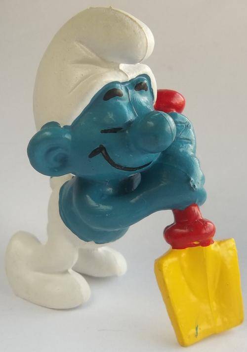 SPADE SMURF SMURFS Smurf 1980s SMURFS - Peyo Schleich vintage collectable toy FIGURE