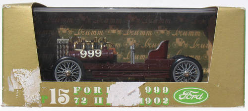 BRUMM FORD 999 (1902) MADE IN ITALY ( EARLY MOTORING HISTORY ) DIE CAST