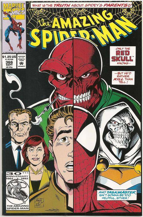 THE AMAZING SPIDERMAN COMIC #366 PETER'S PARENTS ISSUE Marvel Comics Spider Man