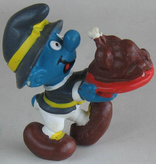 TURKEY SMURF 1982 - Collectable Toy - Vintage - SMURFS PEYO SCHLEICH VINTAGE