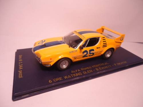 M4 s.a.s. - # 7084 - Alfa Romeo Montreal 6 Ore Watkins Glen - Everett - Nichter 1 of 1344 models