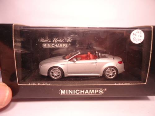 Minichamps # 400 120650 - Alfa Spider 2006 - Argento Alfa - 1 of 2,208 pcs