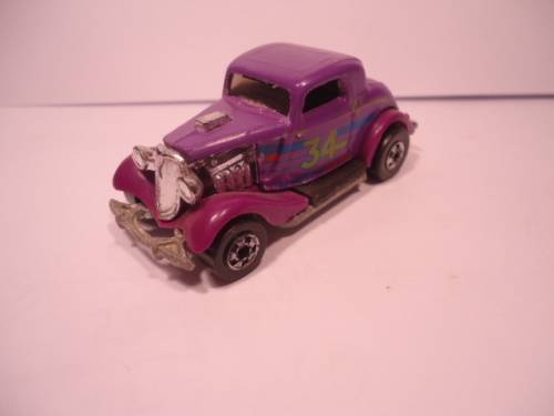 Hotwheels - # 2334 - 1980 - 3 Window `34 - 1 rivet - 34 Good Year Trf - made in Malaysia