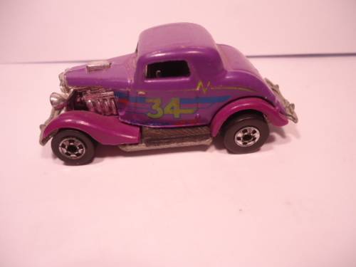 Hotwheels - # 2334 - 1980 - 3 Window `34 - 1 rivet - 34 Good Year Trf - made in Malaysia