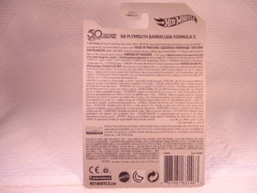 Hotwheels - 50 Years - 68 Plymouth Barracuda Formula S - # 3