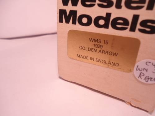 Western Models - Golden Arrow 1929 -# WMS 15 - White Metal Model
