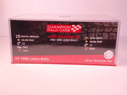 Champion Rally Cars - 1983 Audi Quattro A2 - H.Mikkola - A.Hertz - #1